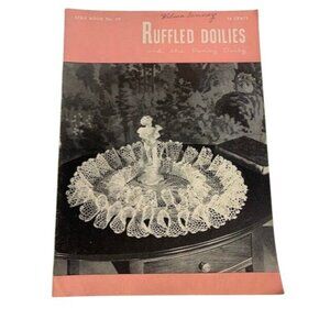 Star Ruffled Doilies & Pansy Design Book No 59 Vintage Crochet Patterns